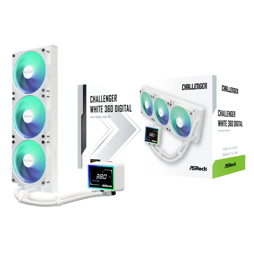 Water Cooler Asrock Challenger 360 Digital White