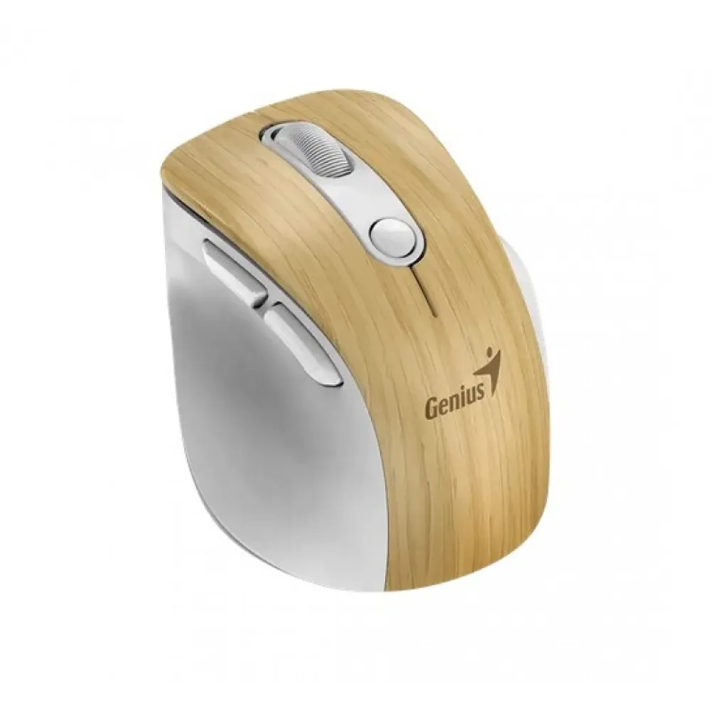 Mouse Wireless Mini Genius Ergo 9000S Pro Recargable Pine/wood
