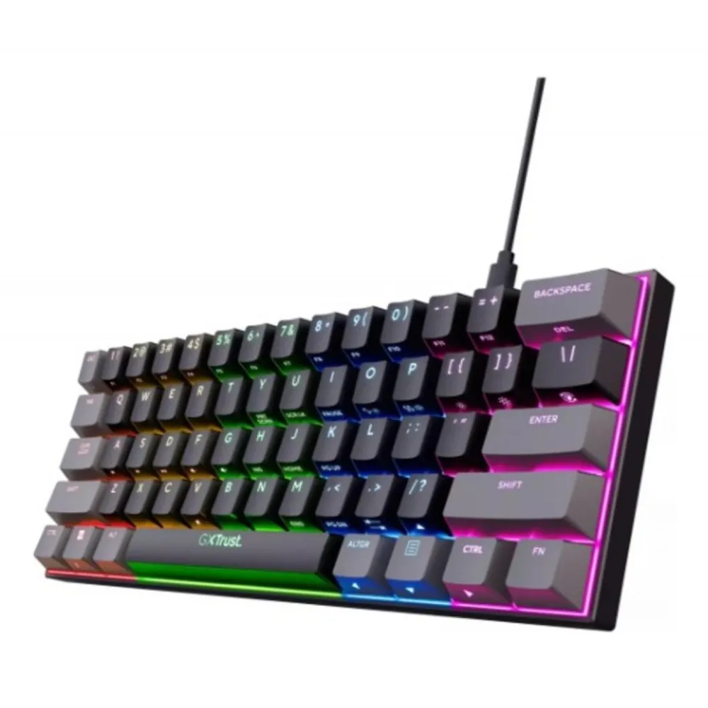 Teclado Trust Acira Mini Gaming Es GXT867