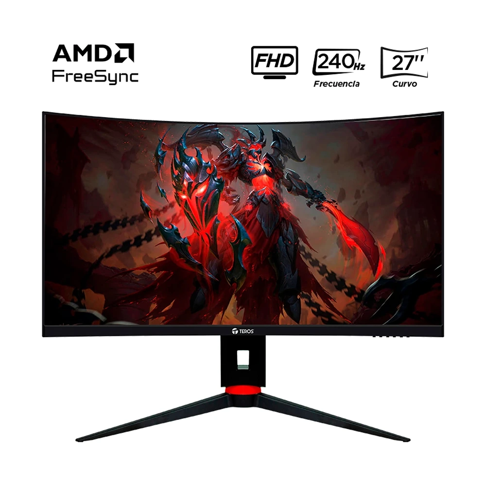 Monitor Teros Te-2764g Gaming 27" Curvo Va Fhd (1920 X 1080) 240HZ 1MS