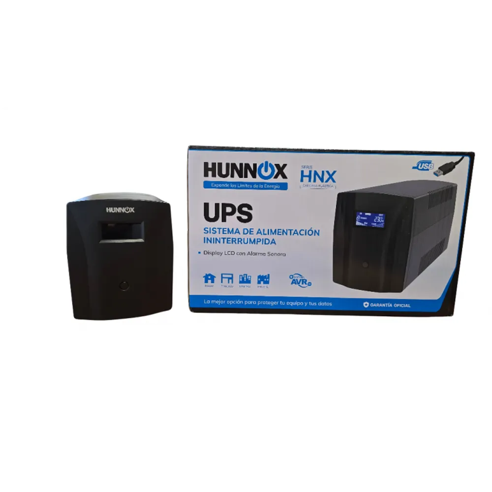 Hunnox Ups Y Estabilizador 1500VA LCD C/usb