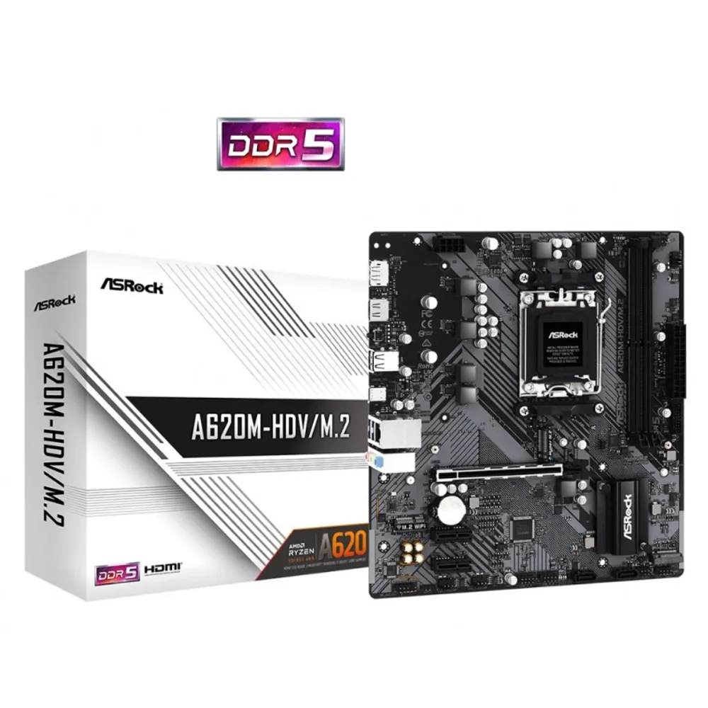 Mother Asrock (am5) A620m-hdv/m.2+