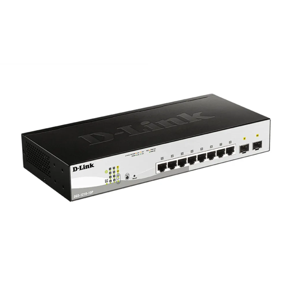 D-link Switch Dgs-1210-10p 8-port Gigabit 2-ports Sfp Poe