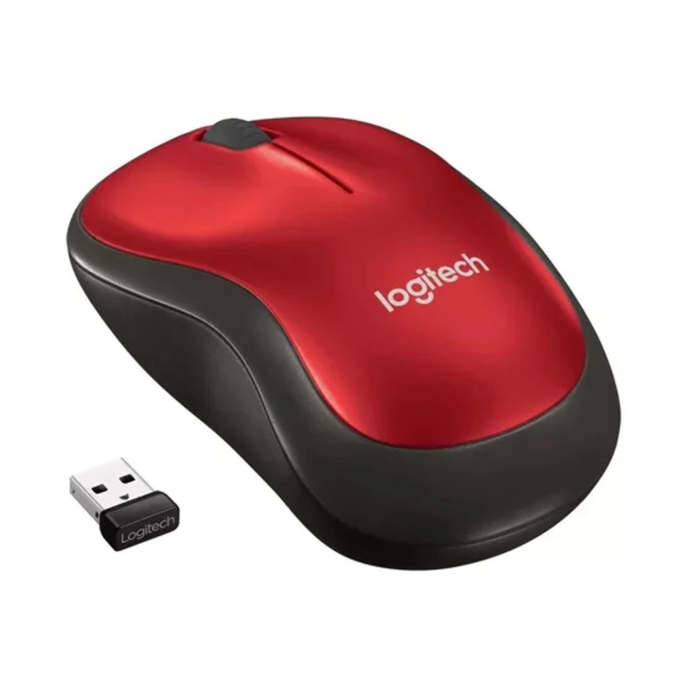 Mouse Inalambrico Logitech M185 Rojo