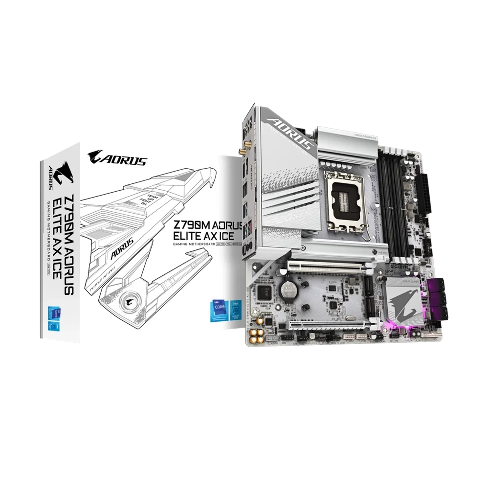 Mother Gigabyte Z790M Aorus Elite Ax Ice LGA1700 DDR5