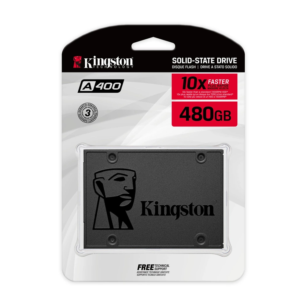 Disco Interno Ssd Kingston A400 480GB 2.5" Sata 3.0 500mb/s