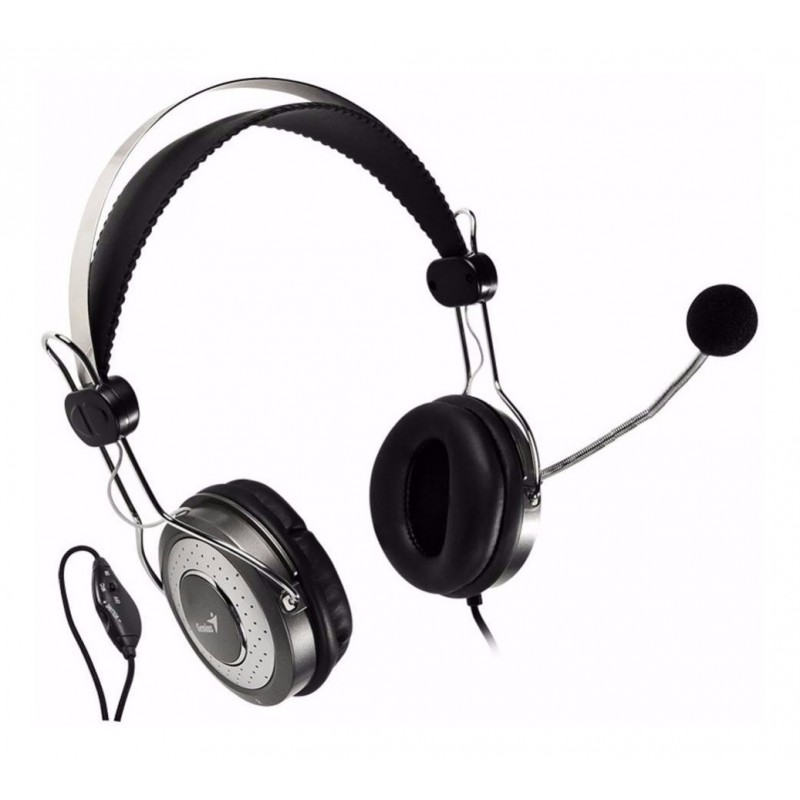 Auricular + Mic Headset Genius Hs-04su Dual Plug