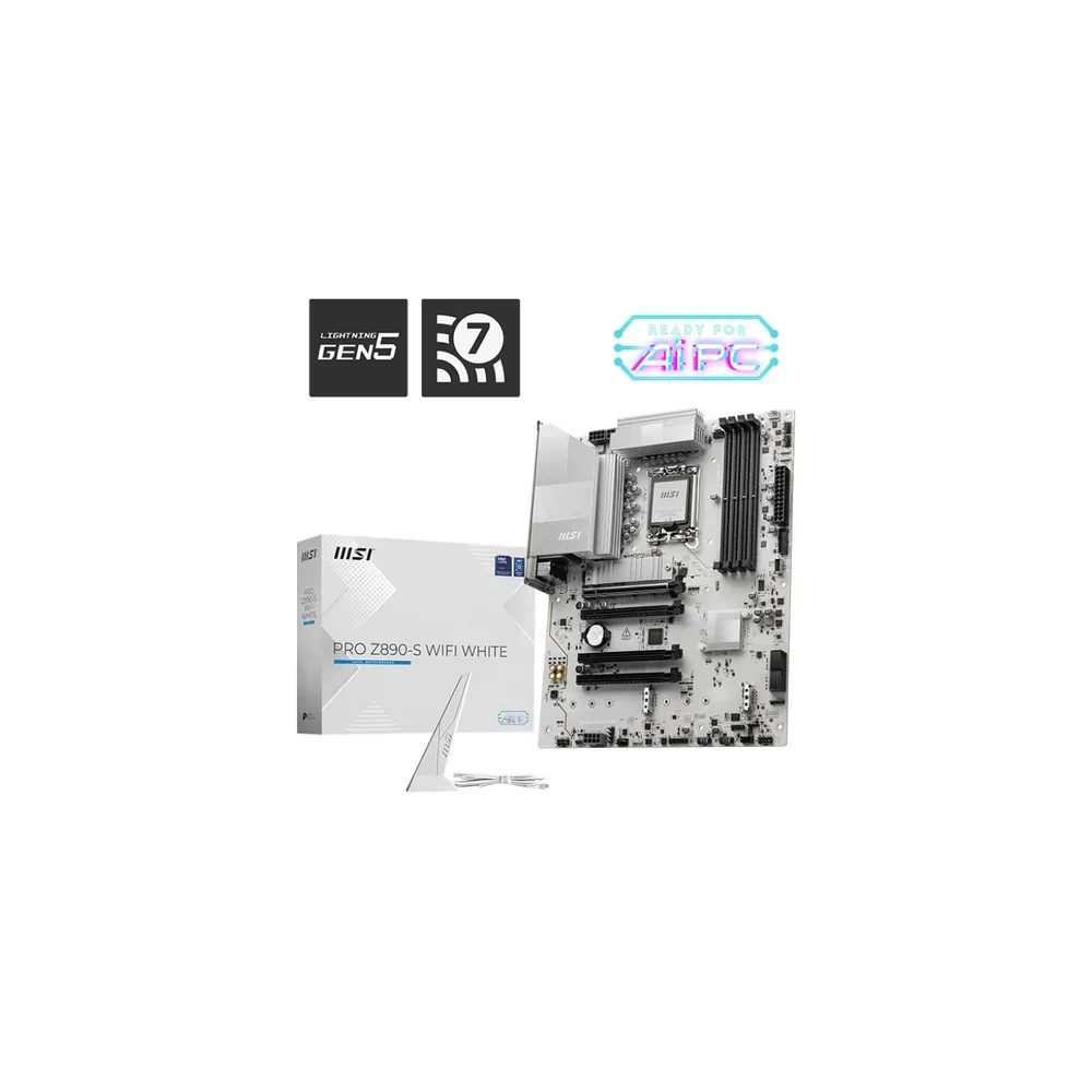 Mother Msi Pro Z890-S Wifi White LGA1851 DDR5
