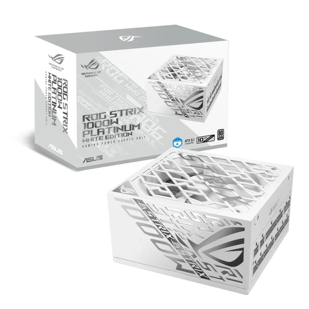 Fuente Asus Rog-strix 1000W Platinum Gaming White 14