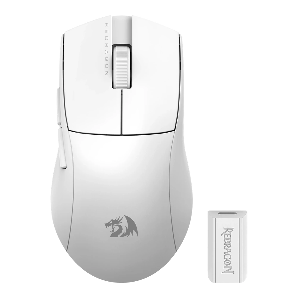 Mouse Inalambrico Redragon King M916 Pro 4K Blanco