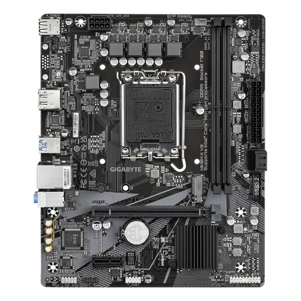 Motherboard Gigabyte H610M K V2 LGA1700 DDR5 - imagen 2