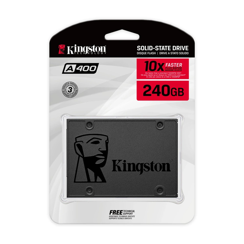 Disco Interno Ssd Kingston A400 240GB 2.5" Sata 3.0 500mb/s