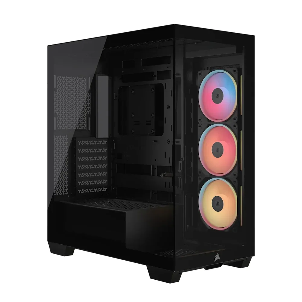 Gabinete Corsair 3500X Lx-r RGB ICUE Link Mid Tower Negro