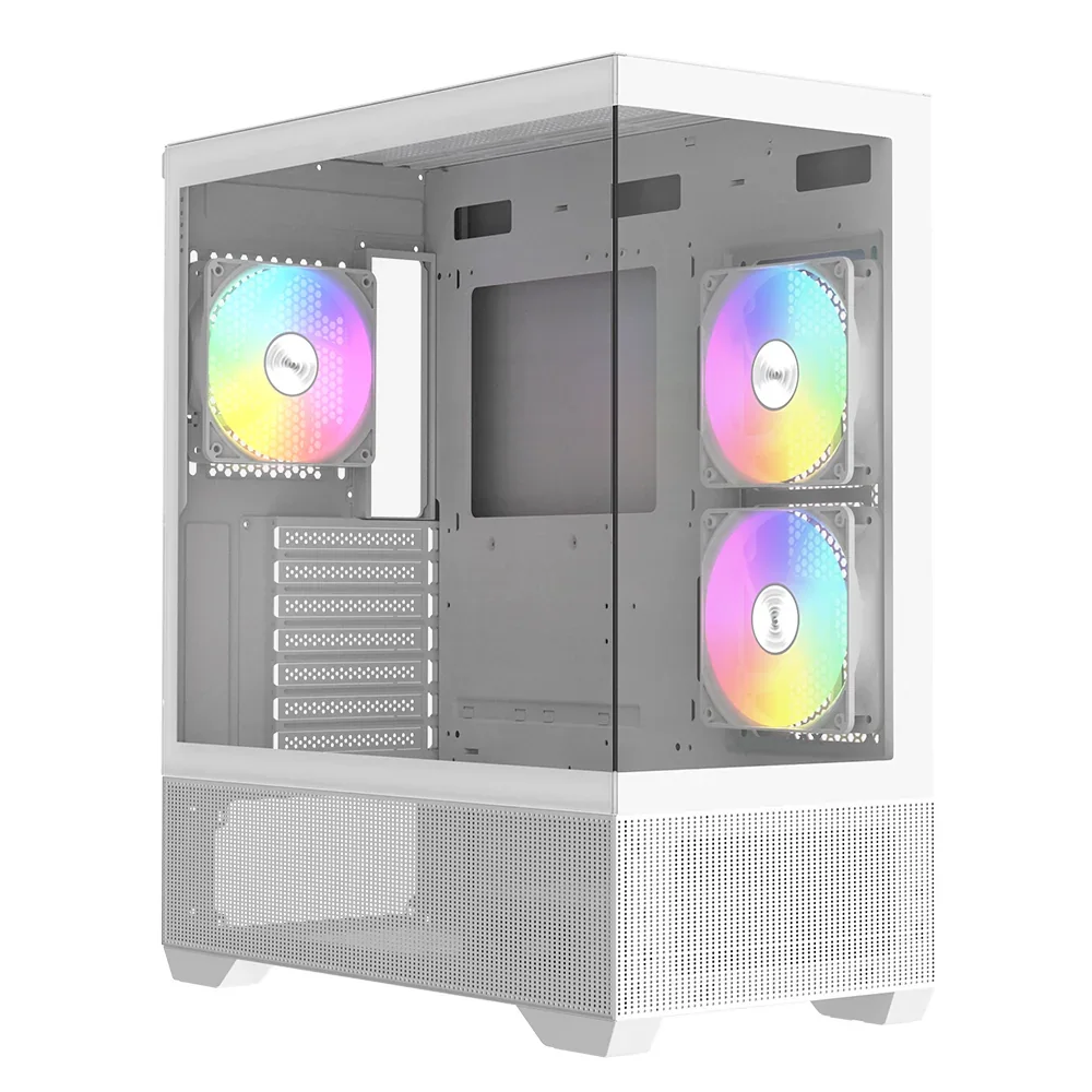 Gabinete Gamer Raidmax Infinita I801 Air White E-atx Tg ARGB