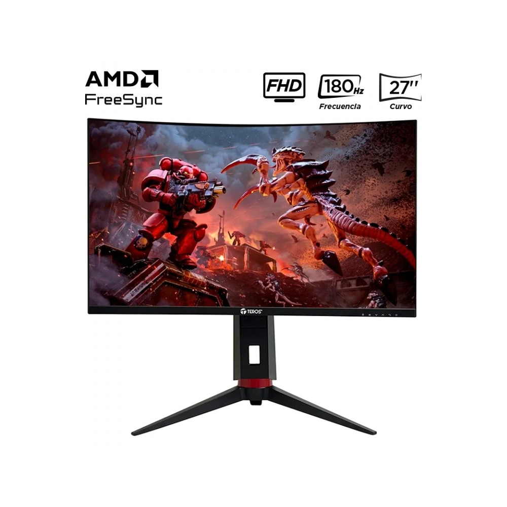 Monitor Teros Te-2766g Gaming 27" Curvo Va Fhd (1920x1080) 180HZ 1MS