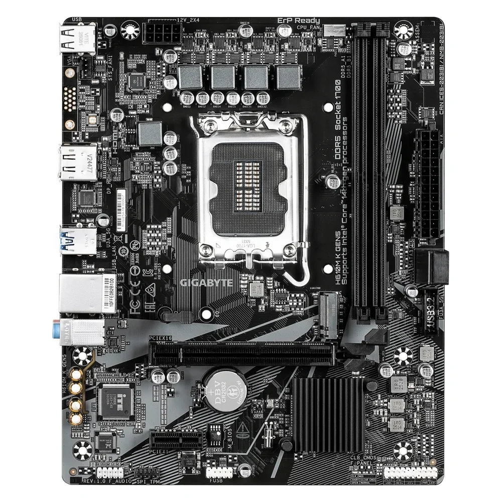 Motherboard Gigabyte H610M K GEN5 LGA1700 DDR5 - imagen 2