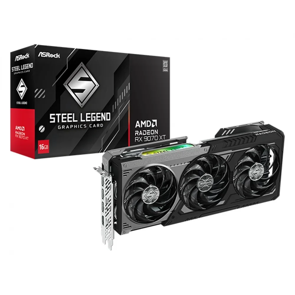 VGA Asrock RX9070XT 16GB Steel Legend Dark
