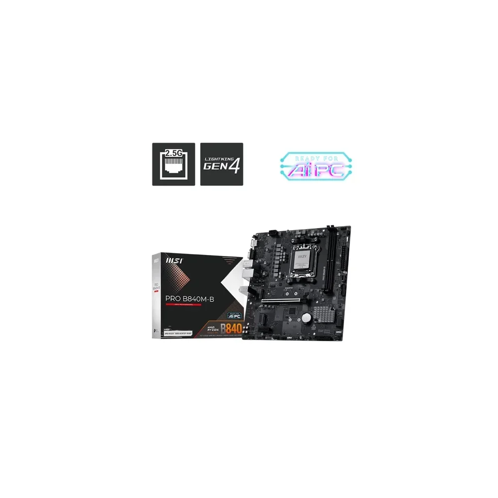 Mother Msi Pro B840M-B AM5 DDR5