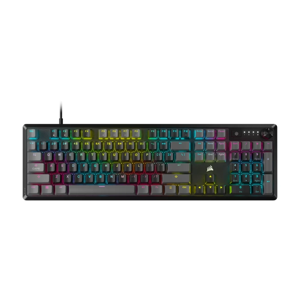 Teclado Gamer Mecanico Corsair K70 Core RGB USB Gris En