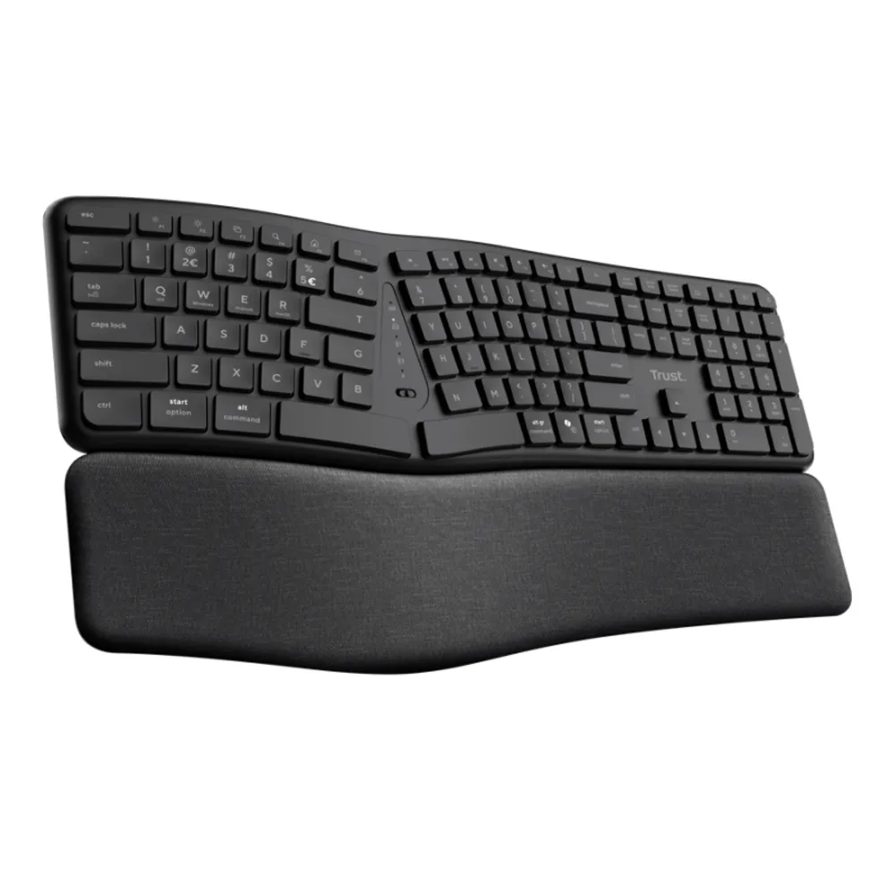 Teclado Trust Keyra Ergo Multi Wireless Us