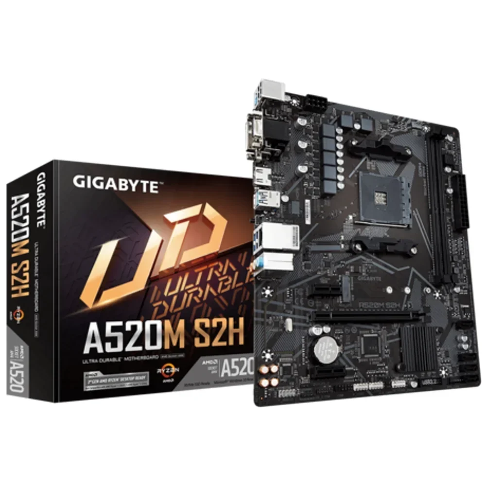 Mother Gigabyte A520M S2H Ultra Durable AM4 DDR4
