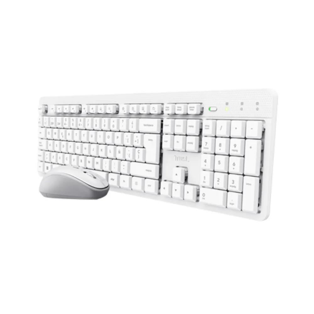 Teclado Y Mouse Trust Ody II Wireless Es White