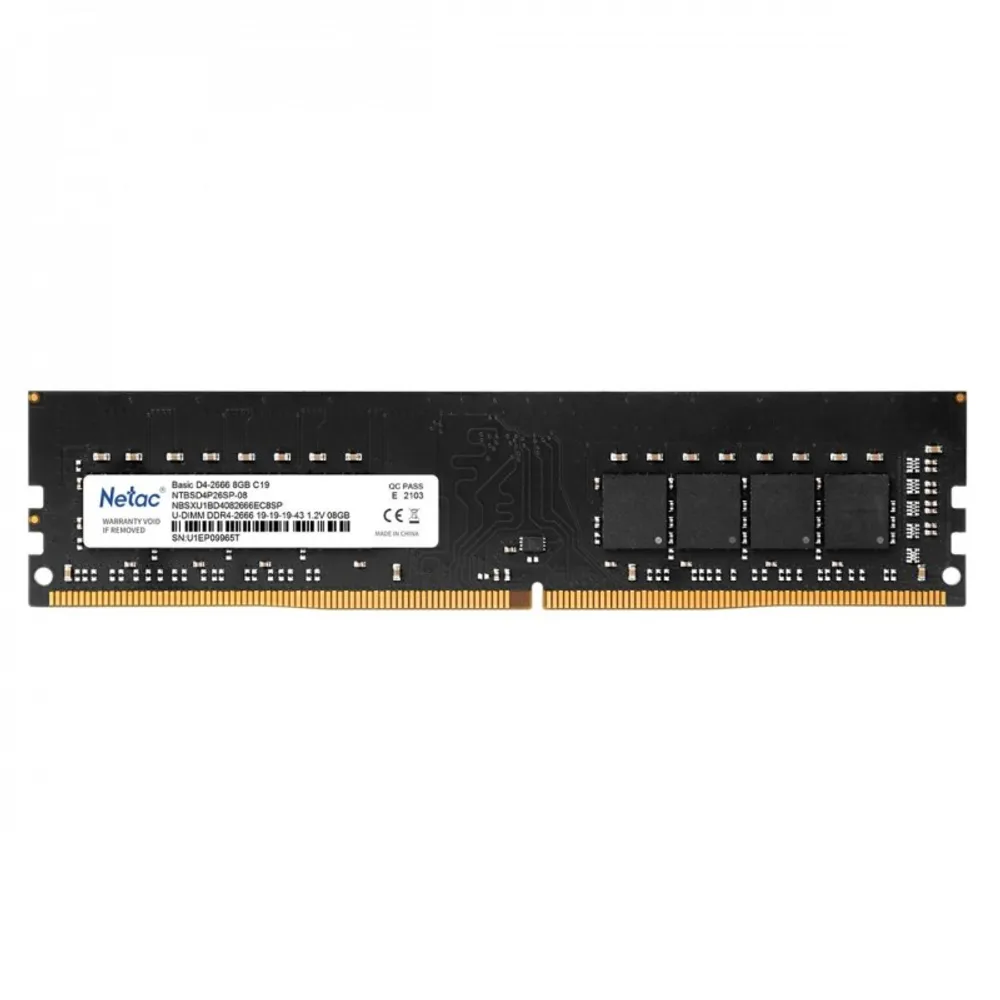 Memoria Netac Basic DDR4 Dimm 8GB 3200 C16