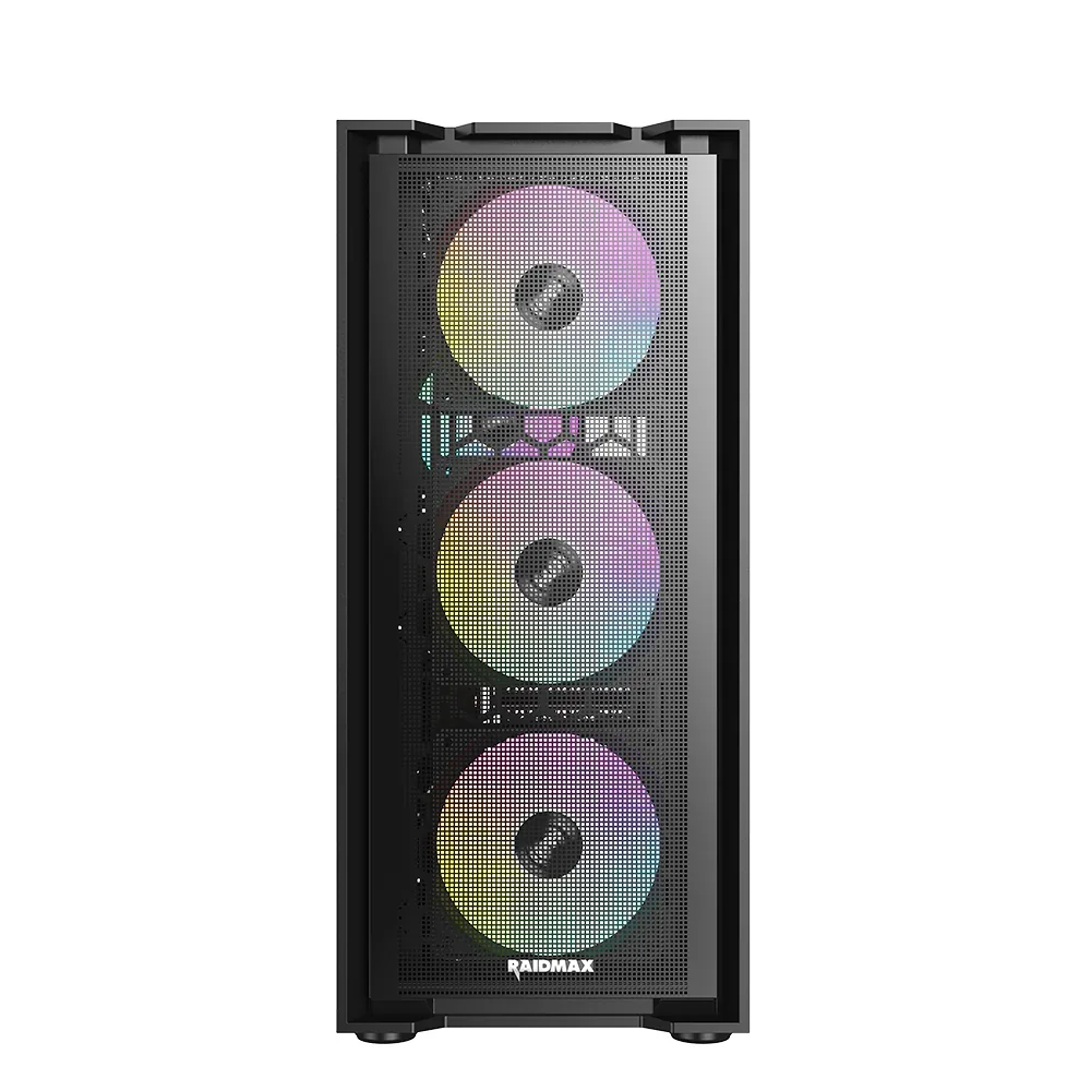 Gabinete Gamer Raidmax Vector V216 Black ATX Tg RGB 2