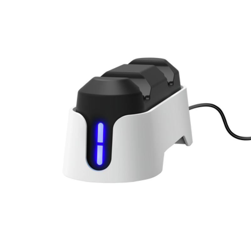 Accesorios Trust Base De Carga Doble Para Mandos PS5 White GXT228