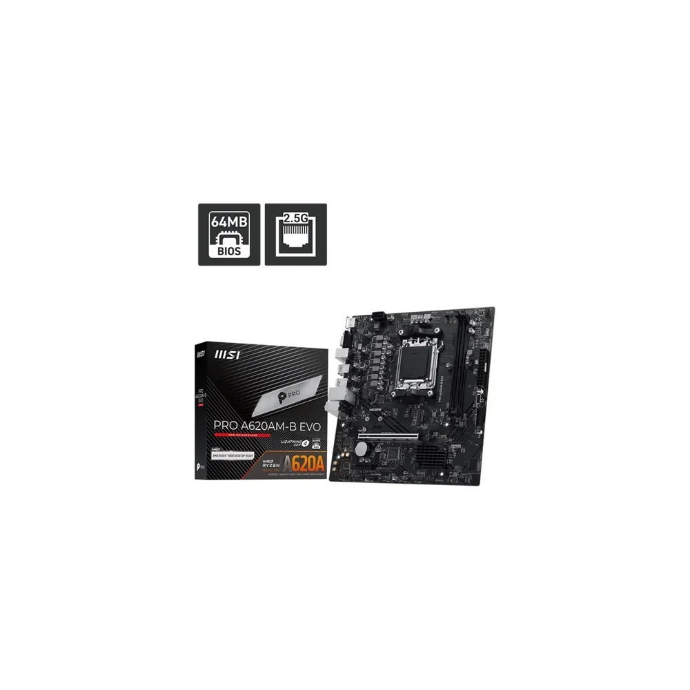 Mother Msi Pro A620AM-B Evo AM5 DDR5