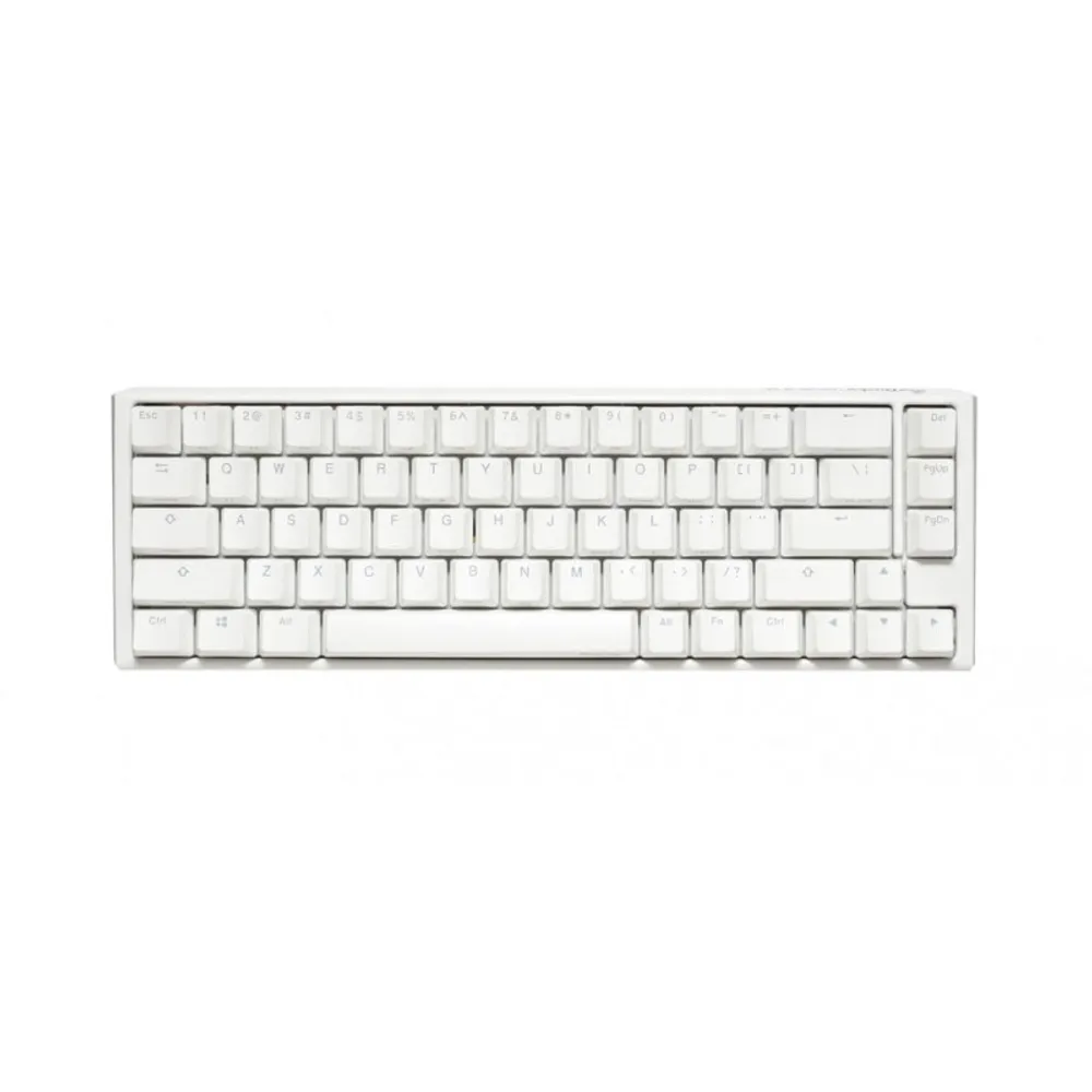 Teclado Mecanico Ducky One 3 Sf Teclas Blancas Interruptor Marron Ingles Pbt Doble Disparo Sin Costuras