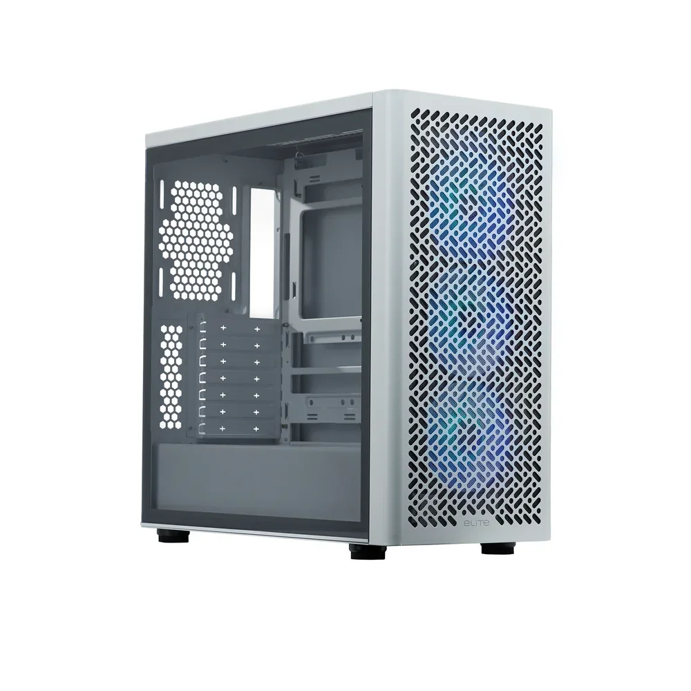 Gabinete Cooler Master Elite 502 White (3 Fans Argb)