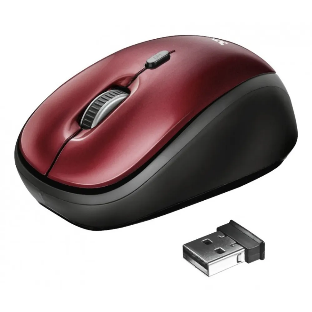 Mouse Trust Yvi Wireless Eco Red
