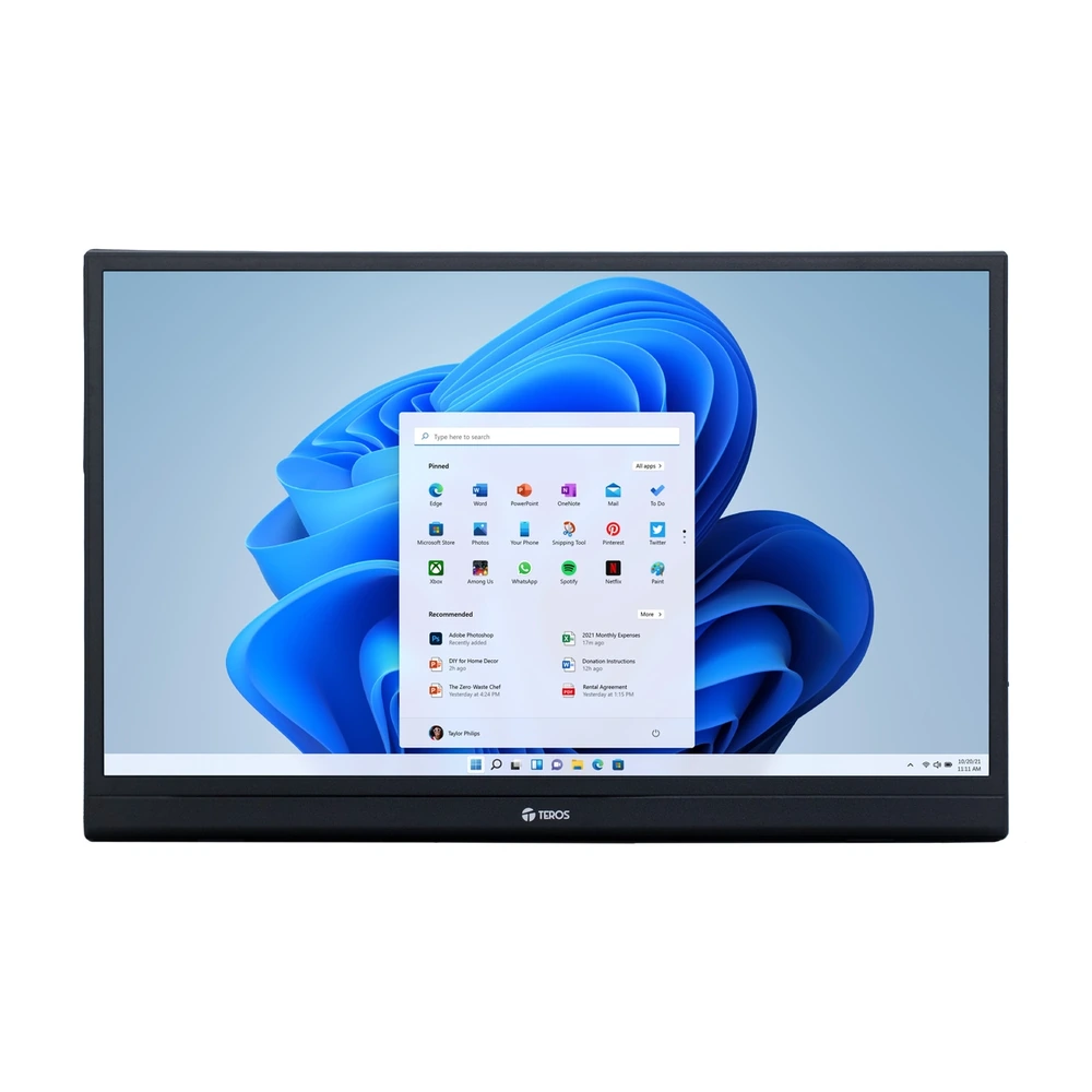 Monitor Portatil Teros Te-1501s 15.6" Plano Ips Fhd (1920 X 1080) 60HZ USB