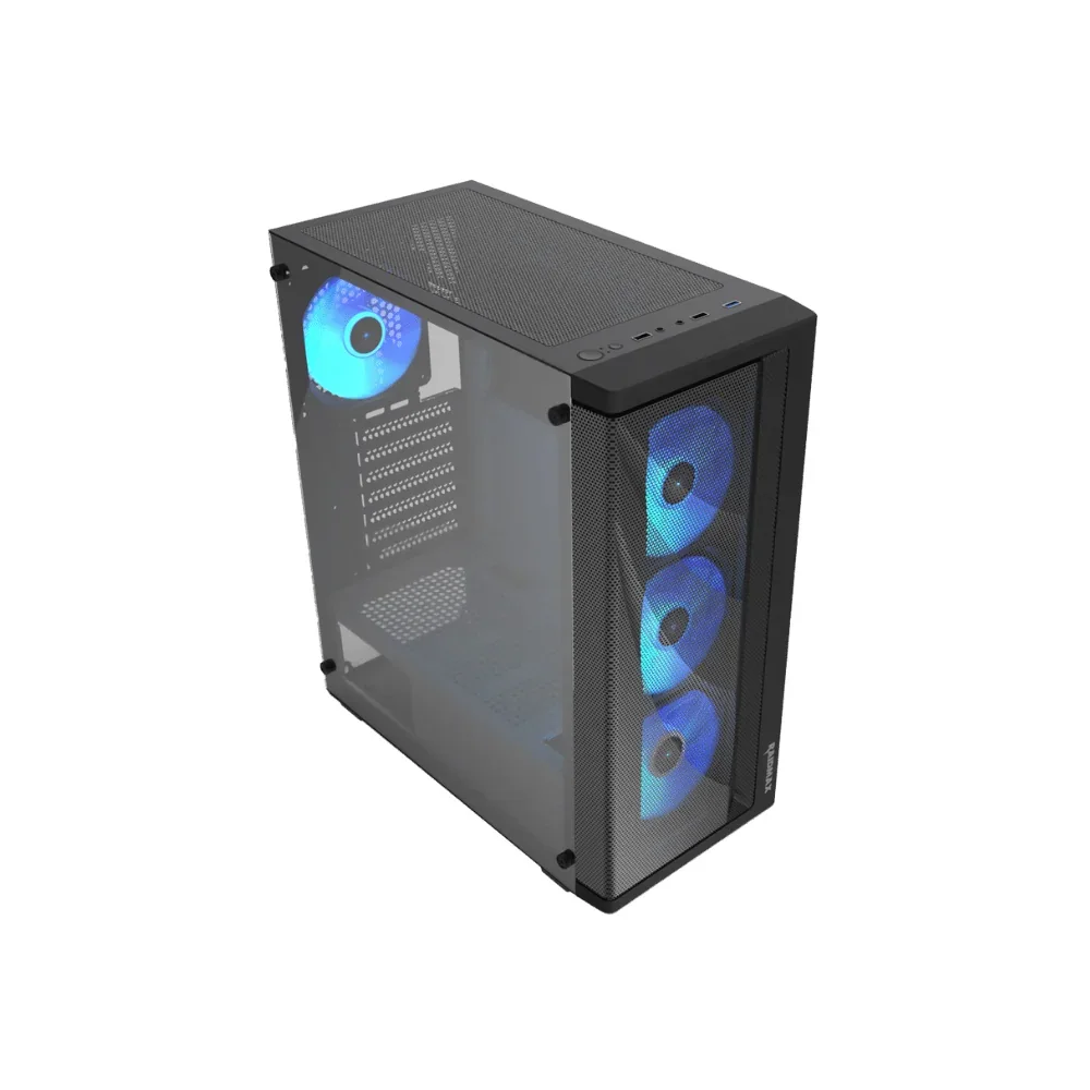 Gabinete Gamer Raidmax Meshian X922 Black ATX Tg ARGB 3