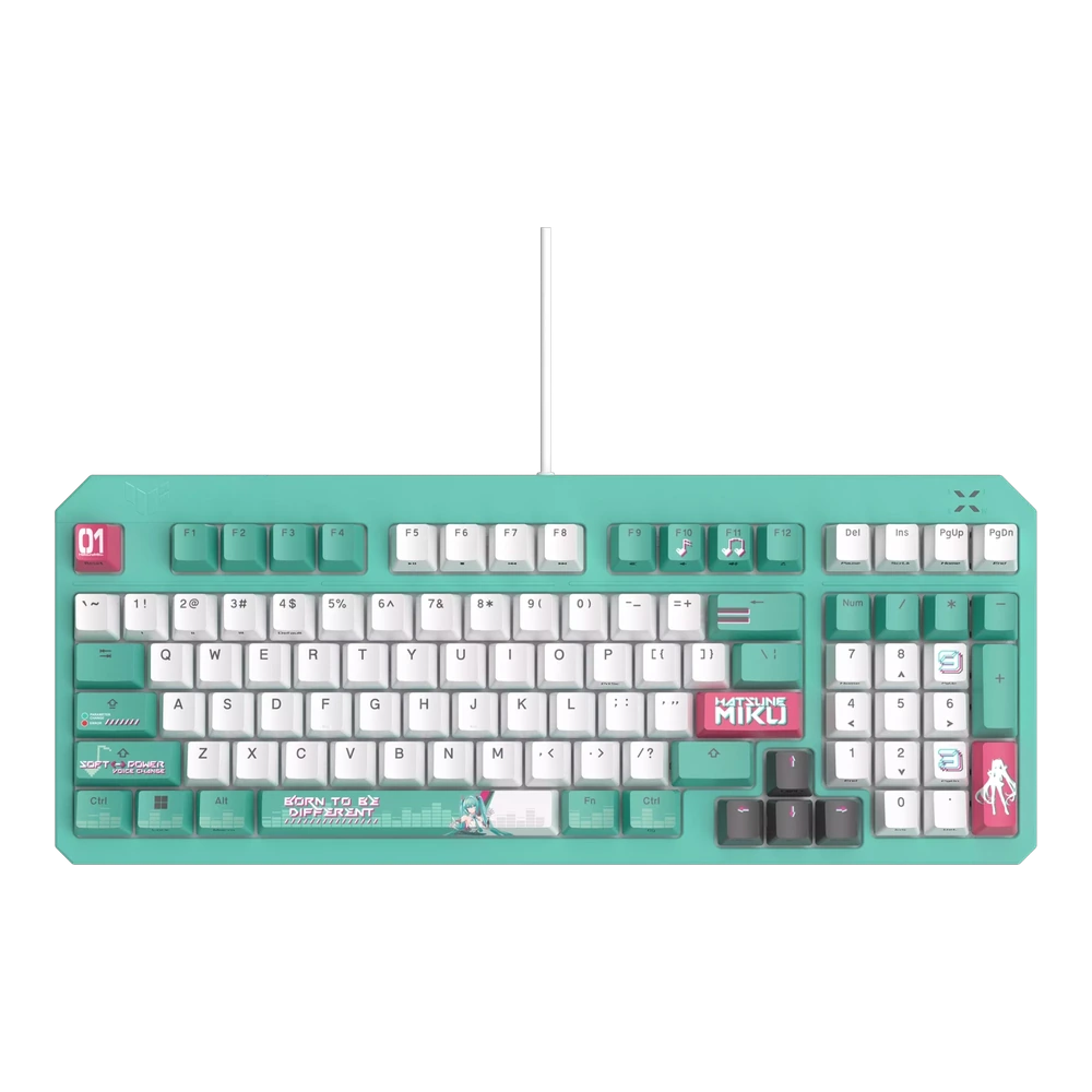 Teclado Asus RA09 TUF Gaming K3 Gen II Hatsune Miku Edition