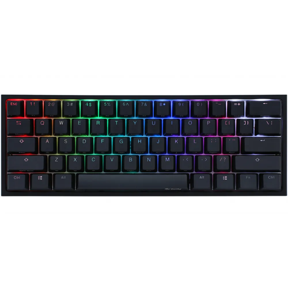 Teclado Gamer Ducky One 2 Mini RGB Kailh Box White Switch Mecanico Iso Sp