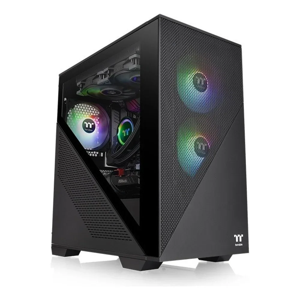 Gabinete Gamer Thermaltake Divider 170 Tg ARGB Black Temp Glass