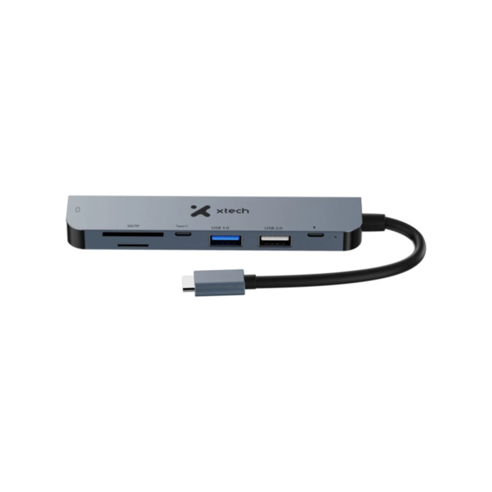 Adaptador Xtech, Multipuerto, 7 En 1 , USB C 2