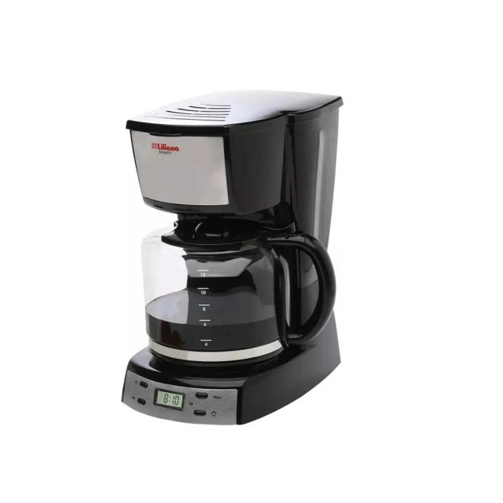 Liliana Cafetera Con Timer Smarty Cromado