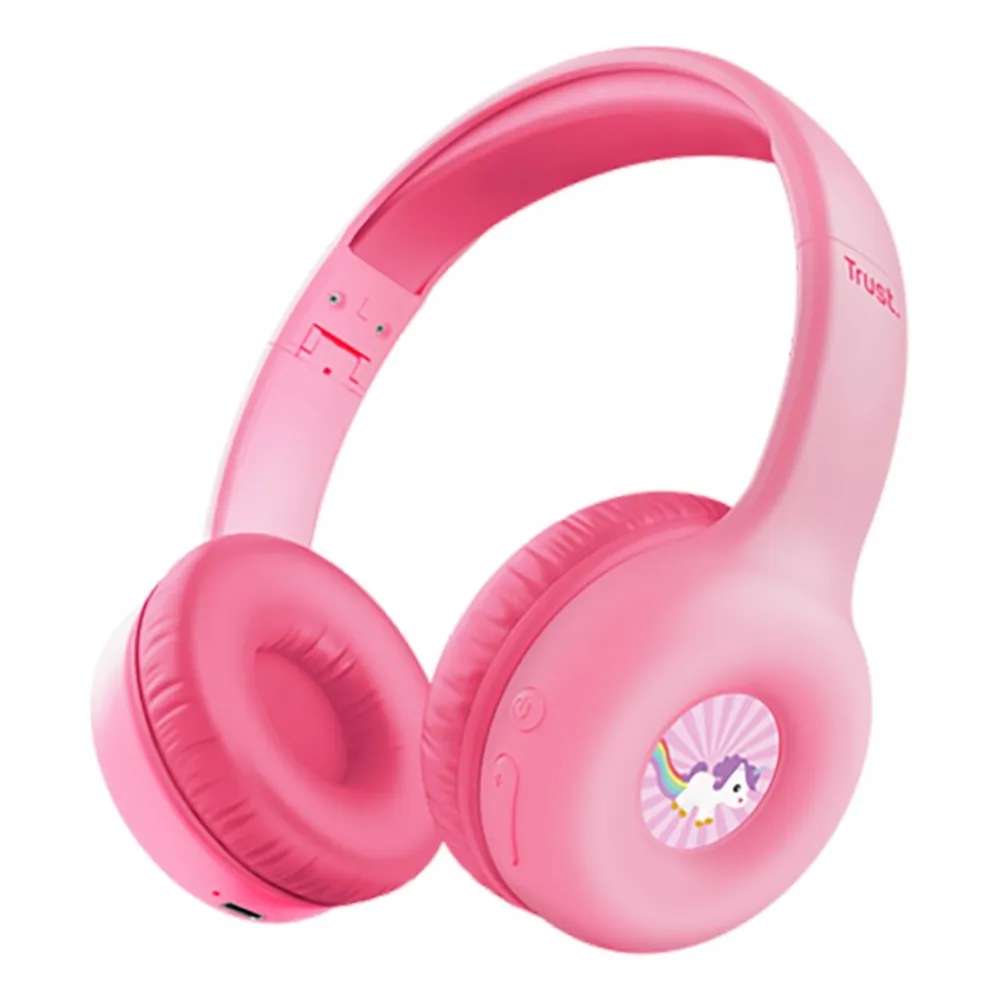 Auricular Trust Nouna Wireless Kids Pink