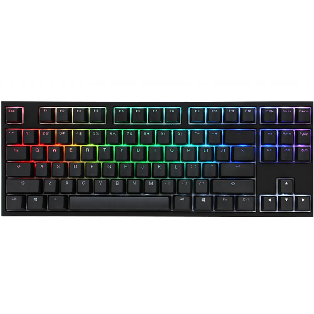 Teclado Gamer Ducky One 2 RGB Tkl Kailh Box Red Switch Double Shot Pbt Mecanico