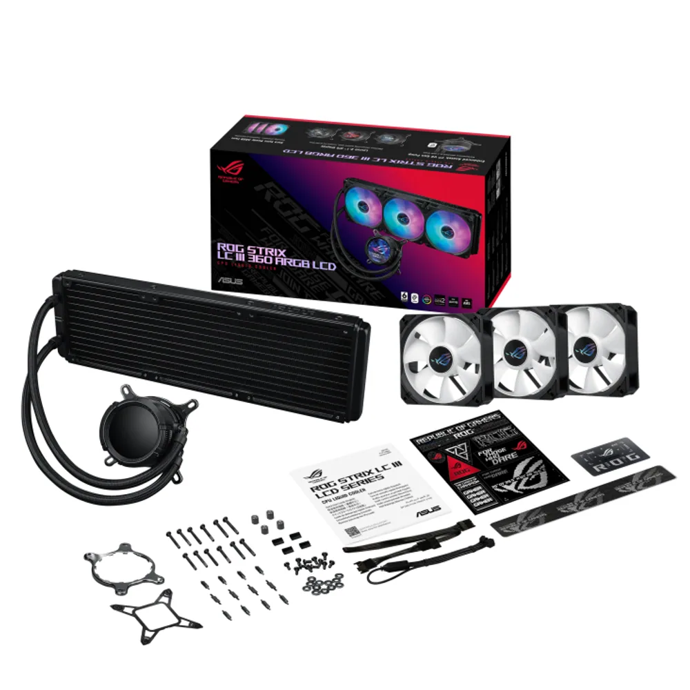 Water Cooler Asus ROG Strix Lc III 360 ARGB LCD 10