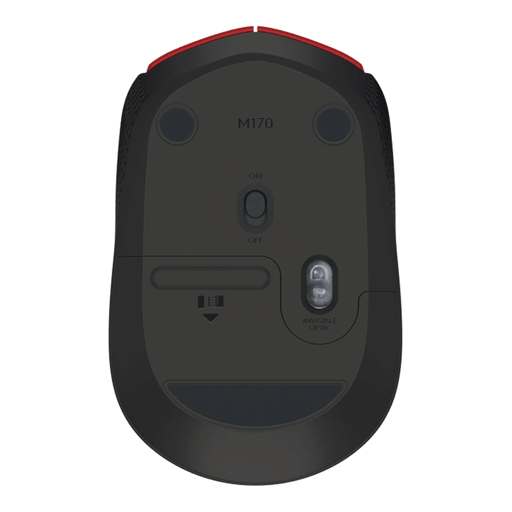 Mouse Inalambrico Logitech M170 Rojo 2
